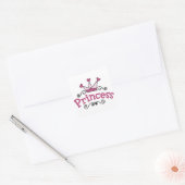 Princess Crown Vierkante Sticker (Envelop)