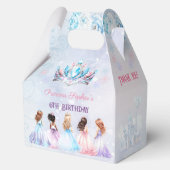 Princess Crown Winter Paarse Meisje Verjaardag Med Bedankdoosjes (Voorkant)