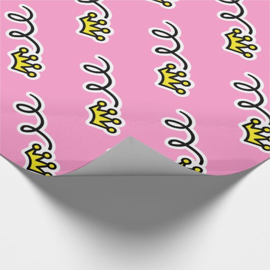 Princess crown wrappers cadeaupapier (Hoek)