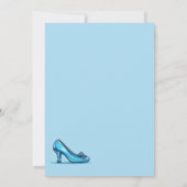 Princess Crystal Shoes Kaart verjaardagsuitnodigin (Achterkant)