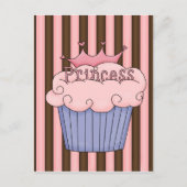 Princess cupcake briefkaart (Voorkant)