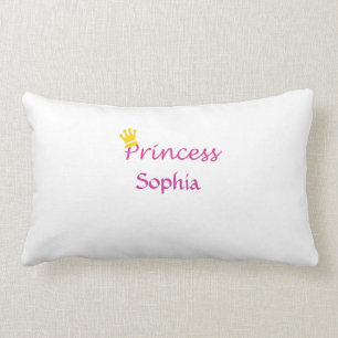 Princess Custom Name Lumbar Pillow Kussen
