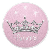 Princess Custom Pink Knobs voor meubelen, kasten Keramische Knop (Voorkant)