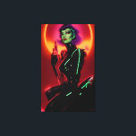 Princess Cybrella at the Cyberpunk Ball Canvas Afdruk<br><div class="desc">Princess Cybrella at the Cyberpunk Ball.  2023,  Ken Gage.  Digital art: pop surrealism.</div>