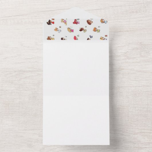 Princess dagboek all in one uitnodiging (Binnen)