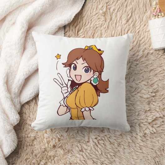 Princess Daisy - Nintendo Fan Art | HD-kussen Kussen (Deken)
