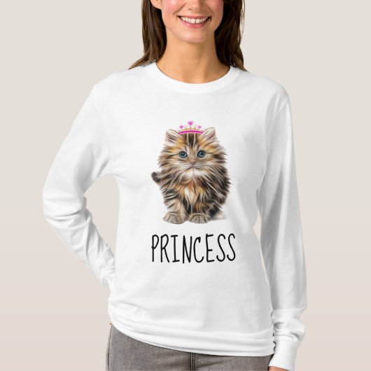 PRINCESS Dames CAT KITTEN T-Shirts (Voorkant)