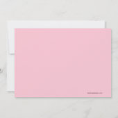 Princess Dance Birthday Invitation Kaart (Achterkant)