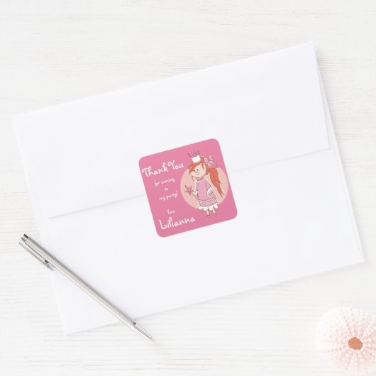 Princess Dank u Stickers / plein (Envelop)