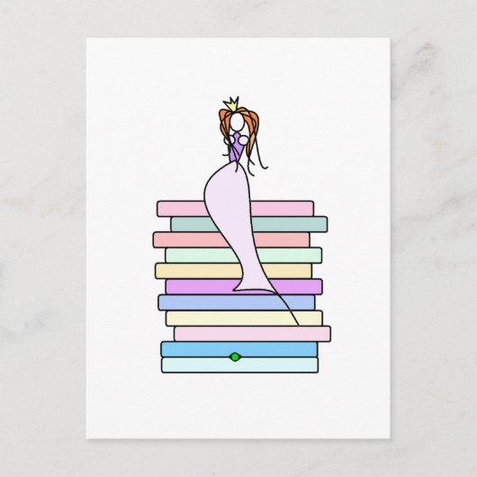 Princess & de Pea Briefkaart (Voorkant)