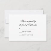 Princess Diamond Ring en Pearls Wedding RSVP-Kaart RSVP Kaartje (Achterkant)