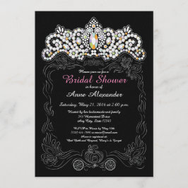 Princess Diamond Tiara Bridal Shower-uitnodigingen Kaart