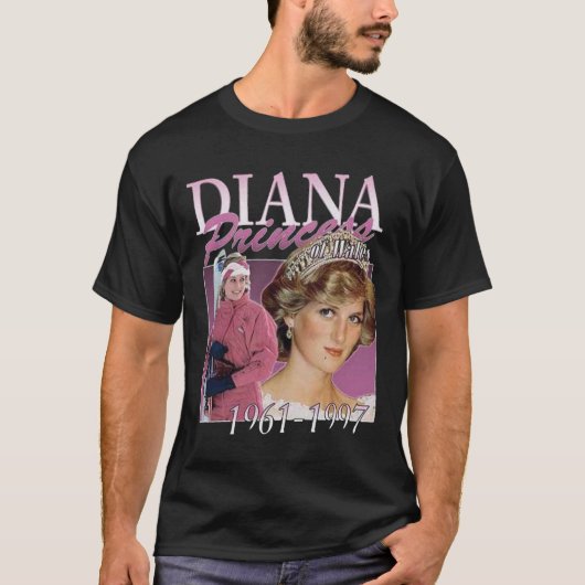 Princess Diana  90s Classic T-Shirt (Voorkant)