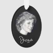 Princess Diana-autograaf Ornament (achterkant)