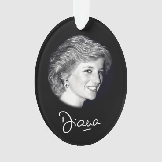 Princess Diana-autograaf Ornament (achterkant)