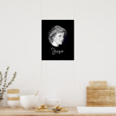 Princess Diana-autograaf Poster (Keuken)