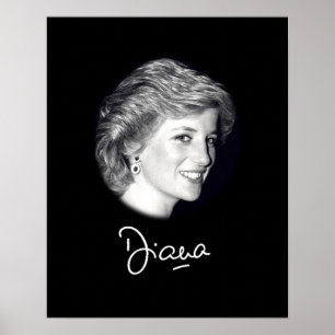 Princess Diana-autograaf Poster