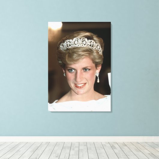 Princess Diana Bahrain 1986 Canvas Afdruk (Insitu (Houten vloer))