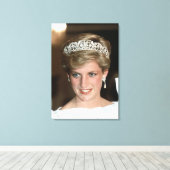 Princess Diana Bahrain 1986 Canvas Afdruk (Insitu (Houten vloer))
