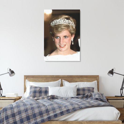 Princess Diana Bahrain 1986 Canvas Afdruk (Insitu (Slaapkamer))