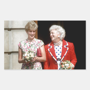 Princess Diana-Barbara Struik Rechthoekige Sticker