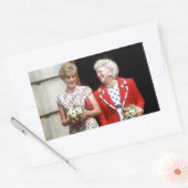 Princess Diana-Barbara Struik Rechthoekige Sticker (Envelop)