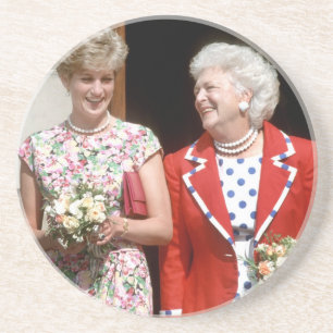 Princess Diana-Barbara Struik Zandsteen Onderzetter