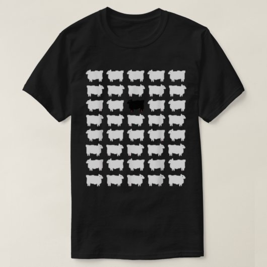 Princess diana black sheep   t-shirt (Design voorkant)
