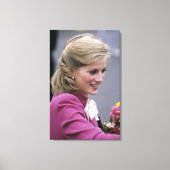 Princess Diana Ealing 1984 Canvas Afdruk (Voorkant)