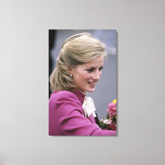 Princess Diana Ealing 1984 Canvas Afdruk (Voorkant)