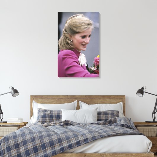 Princess Diana Ealing 1984 Canvas Afdruk (Insitu (Slaapkamer))