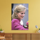 Princess Diana Ealing 1984 Canvas Afdruk (Insitu (Woonkamer))