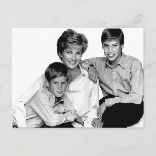 Princess Diana en sons Briefkaart (Voorkant)