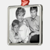 Princess Diana en sons Metalen Ornament (Links)