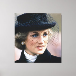 Princess Diana France 1988 Canvas Afdruk