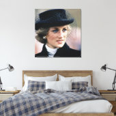 Princess Diana France 1988 Canvas Afdruk (Insitu (Slaapkamer))