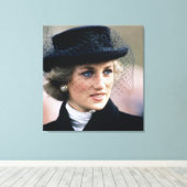 Princess Diana France 1988 Canvas Afdruk (Insitu (Houten vloer))