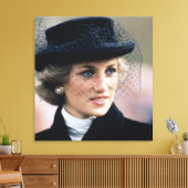 Princess Diana France 1988 Canvas Afdruk (Insitu (Woonkamer))