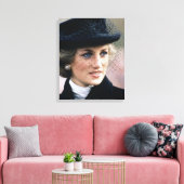 Princess Diana France 1988 Canvas Afdruk (Insitu (Woonkamer))