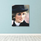 Princess Diana France 1988 Canvas Afdruk (Insitu (Houten vloer))