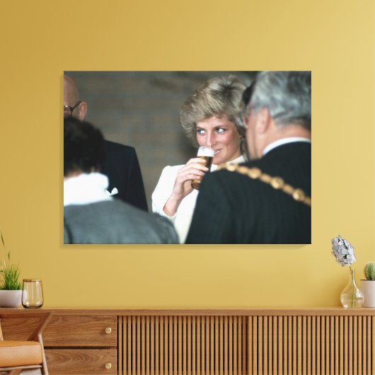 Princess Diana Germany 1987 Canvas Afdruk (Insitu (Woonkamer))