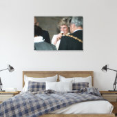 Princess Diana Germany 1987 Canvas Afdruk (Insitu (Slaapkamer))