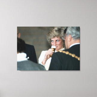 Princess Diana Germany 1987 Canvas Afdruk