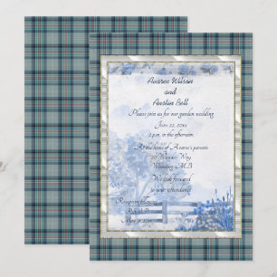 Princess Diana-herdenking Tartan Tuin Bruiloft Kaart
