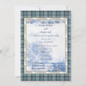 Princess Diana-herdenking Tartan Tuinbruiloft Kaart (Voorkant)