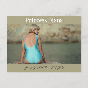 Princess Diana Iconic Afbeelding Duikplank Briefkaart
