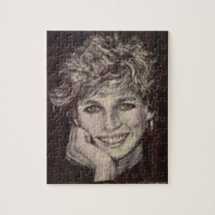 PRINCESS DIANA INK PEN PORTRAIT LEGPUZZEL