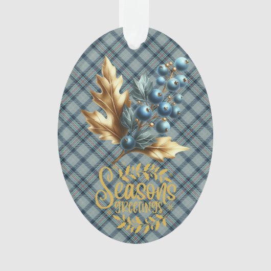 Princess Diana Memorial Scottish Tartan Christmas Ornament (voorkant)