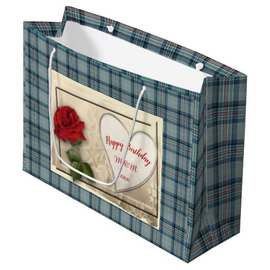 Princess Diana Memorial Tartan Large Cadeautasje (Voorkant Gekanteld)