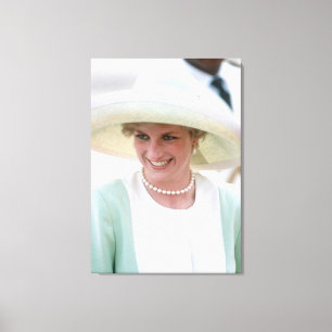 Princess Diana Nigeria 1990 Canvas Afdruk